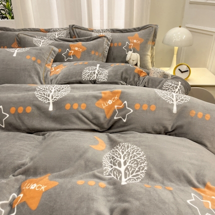 91家纺网 家纺一手货源 找家纺 （总）(买家秀 爆款不断货）A类母婴级双面牛奶绒四件套珊瑚绒雪花绒四件套AB版高克重牛奶绒四件套纯色牛奶绒