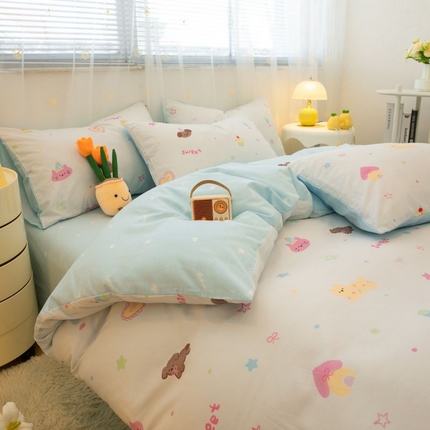 91家纺网 家纺一手货源 找家纺 （总）2025新款40支全棉卡通系列四件套