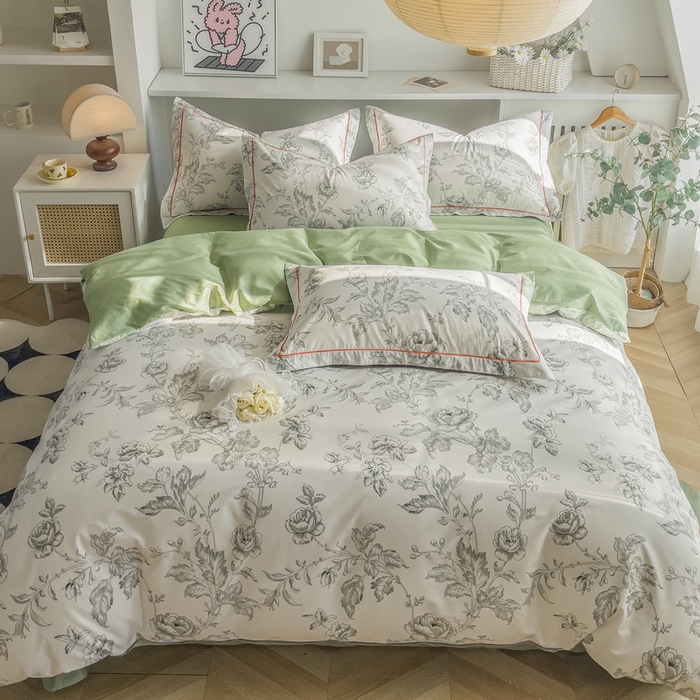 91家纺网 家纺一手货源 找家纺 2025新款133X76宽幅全棉纯棉印花系列单品被套 知意