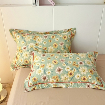 91家纺网 家纺一手货源 找家纺 （总）2025新款13376宽幅全棉印花单枕套系列（有单品可定制）