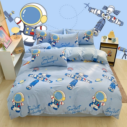 2023-2024新款13070全棉好卖花型套件系列-单床笠 宇宙奥秘