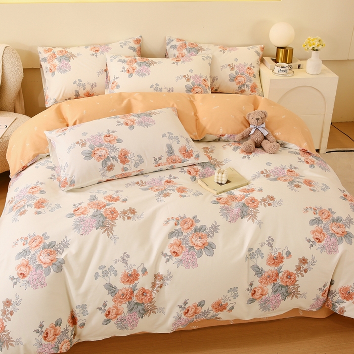 91家纺网 家纺一手货源 找家纺 （总）2023-2024新款13070全棉好卖花型套件系列-四件套