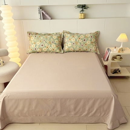 91家纺网 家纺一手货源 找家纺 （总）2025新款13376宽幅全棉印花单床单系列可定制