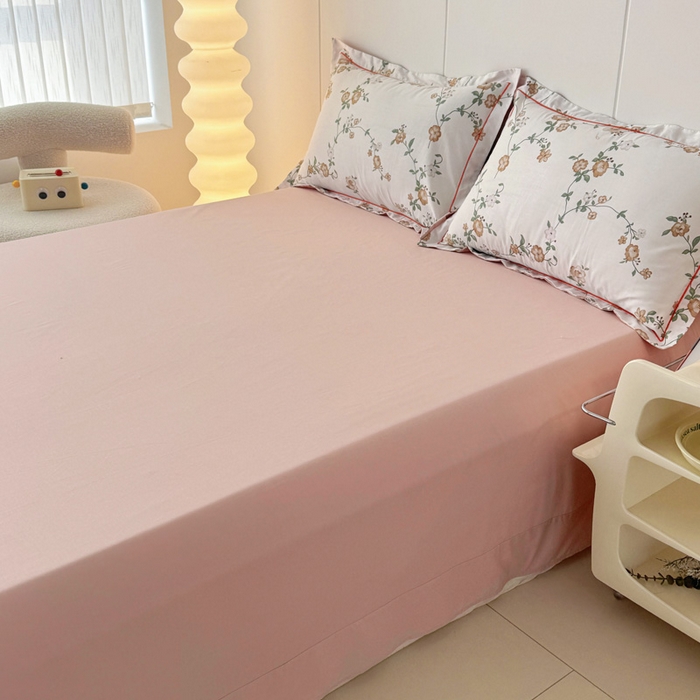 91家纺网 家纺一手货源 找家纺 2025新款13376宽幅全棉印花单床单系列可定制 锦夏