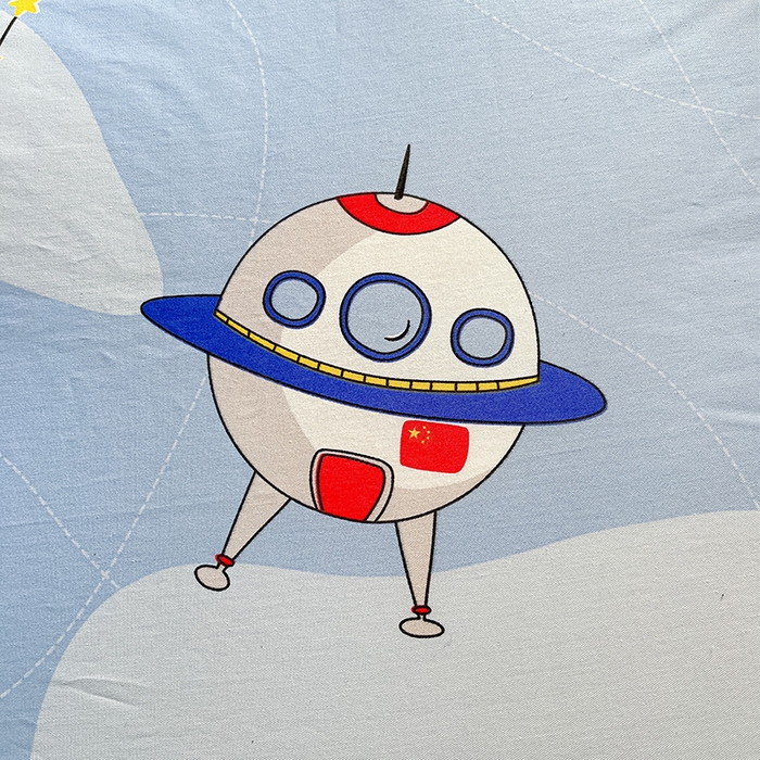 91家纺网 家纺一手货源 找家纺 2023-2024新款13070全棉好卖花型套件系列-四件套 星际穿越