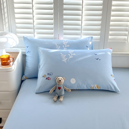 2023-2024新款13070全棉好卖花型套件系列-单枕套 海洋世界