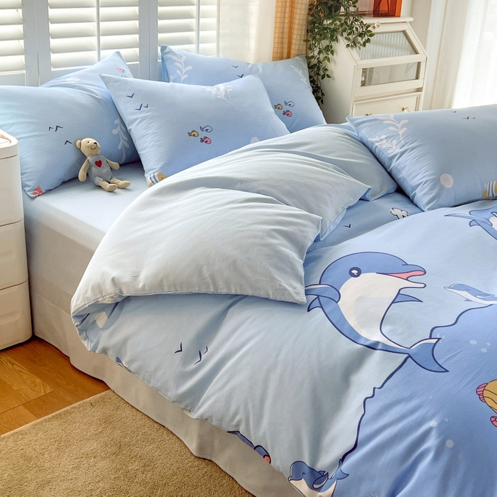 91家纺网 家纺一手货源 找家纺 （总）2023-2024新款13070全棉好卖花型套件系列-单床笠