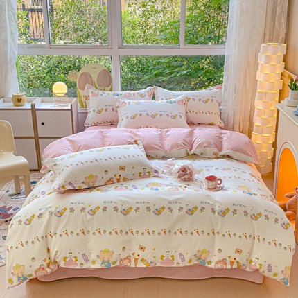 2023-2024新款13070全棉好卖花型套件系列-四件套 糖水日记