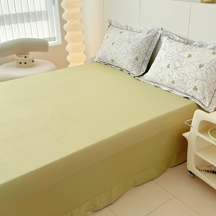 91家纺网 家纺一手货源 找家纺 2025新款13376宽幅全棉印花单床单系列可定制 玫瑰爱情