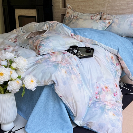 91家纺网 家纺一手货源 找家纺 （总）2023-2024新款13070全棉好卖花型套件系列-单被套