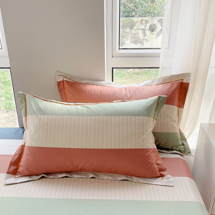 91家纺网 家纺一手货源 找家纺 2025新款13376宽幅全棉印花单枕套系列（有单品可定制） 苏格兰