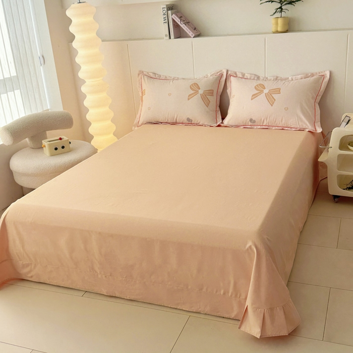 91家纺网 家纺一手货源 找家纺 2025新款13376宽幅全棉印花单床单系列可定制 花蝴蝶-米