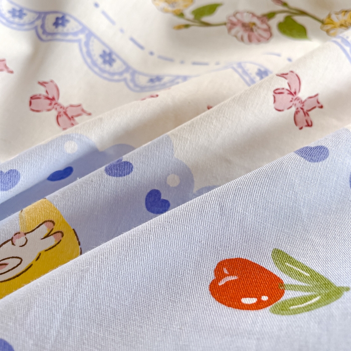 91家纺网 家纺一手货源 找家纺 2023-2024新款13070全棉好卖花型套件系列-单被套 梨园花香