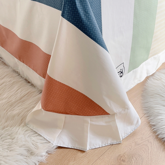 91家纺网 家纺一手货源 找家纺 2025新款13376宽幅全棉印花单床单系列可定制 苏格兰