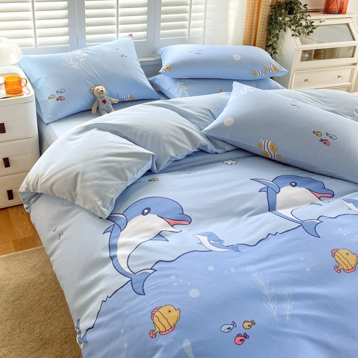 91家纺网 家纺一手货源 找家纺 （总）2023-2024新款13070全棉好卖花型套件系列-单床笠