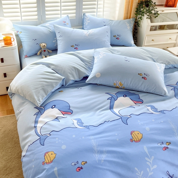 91家纺网 家纺一手货源 找家纺 （总）2023-2024新款13070全棉好卖花型套件系列-单床笠