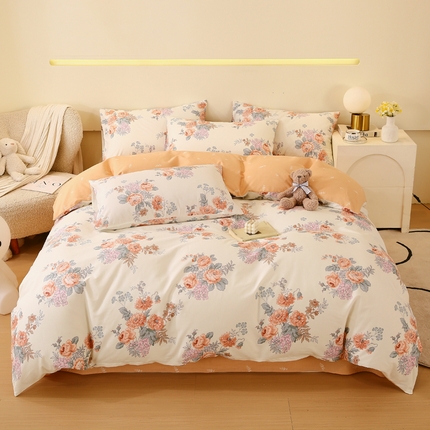 2023-2024新款13070全棉好卖花型套件系列-单床笠 安娜花园
