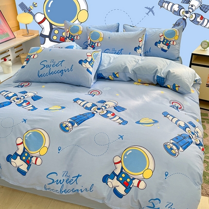 2023-2024新款13070全棉好卖花型套件系列-单床单 宇宙奥秘
