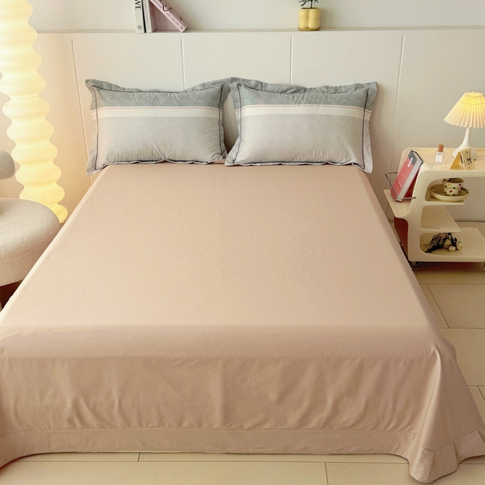 91家纺网 家纺一手货源 找家纺 2025新款13376宽幅全棉印花单床单系列可定制 梦彩