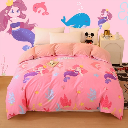 2023-2024新款13070全棉好卖花型套件系列-单被套 小美人鱼