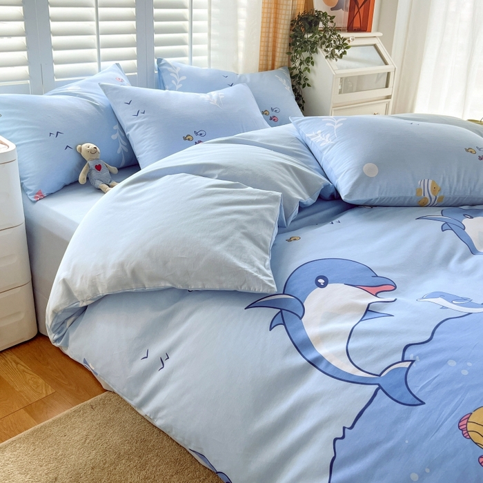 91家纺网 家纺一手货源 找家纺 （总）2023-2024新款13070全棉好卖花型套件系列-单床笠