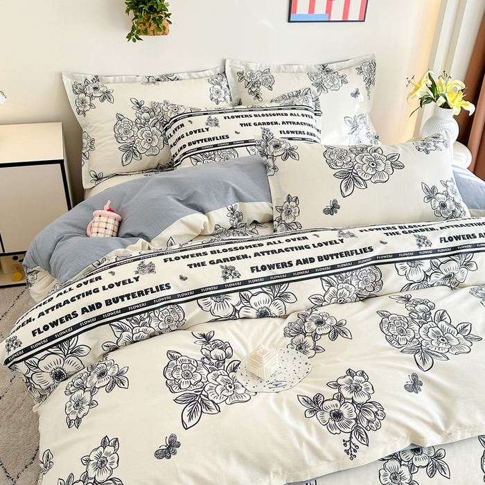 91家纺网 家纺一手货源 找家纺 天之爱 2026新款全棉印花四件套 安曼