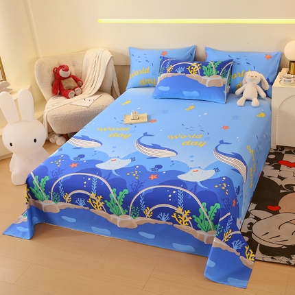 91家纺网 家纺一手货源 找家纺 （总）2023-2024新款13070全棉好卖花型套件系列-单床单