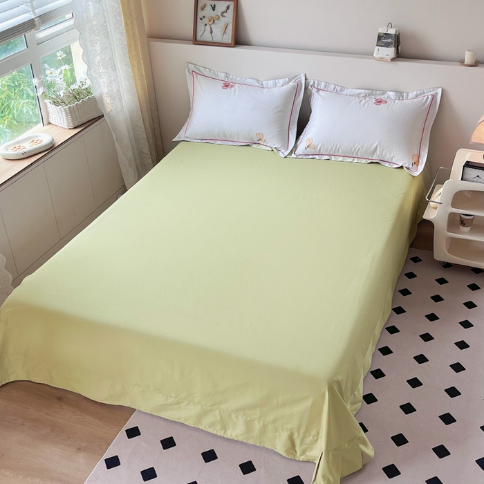 91家纺网 家纺一手货源 找家纺 2025新款13376宽幅全棉印花单床单系列可定制 缤纷果