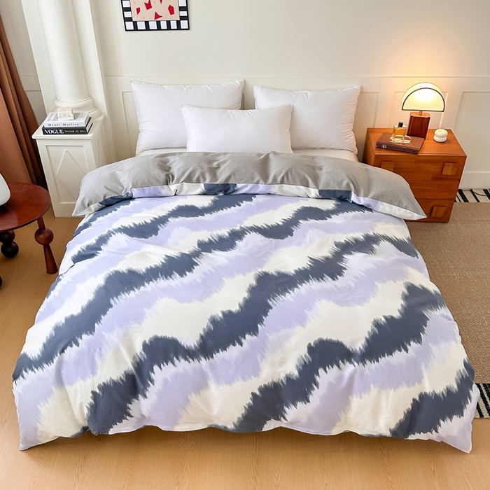 91家纺网 家纺一手货源 找家纺 天之爱 2025新款全棉印花四件套辛尼迪