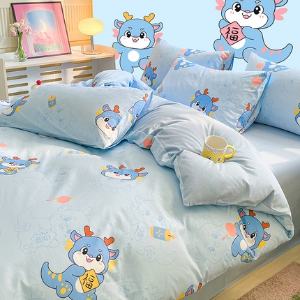 91家纺网 家纺一手货源 找家纺 （总）2023-2024新款13070全棉好卖花型套件系列-单床笠