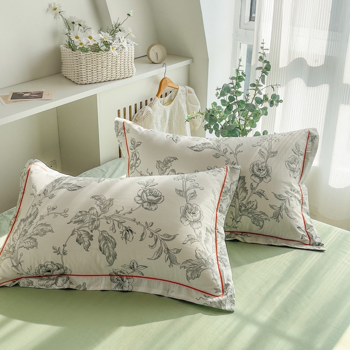 91家纺网 家纺一手货源 找家纺 2025新款13376宽幅全棉印花单枕套系列（有单品可定制） 知意