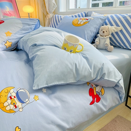 91家纺网 家纺一手货源 找家纺 （总）2023-2024新款13070全棉好卖花型套件系列-单床笠