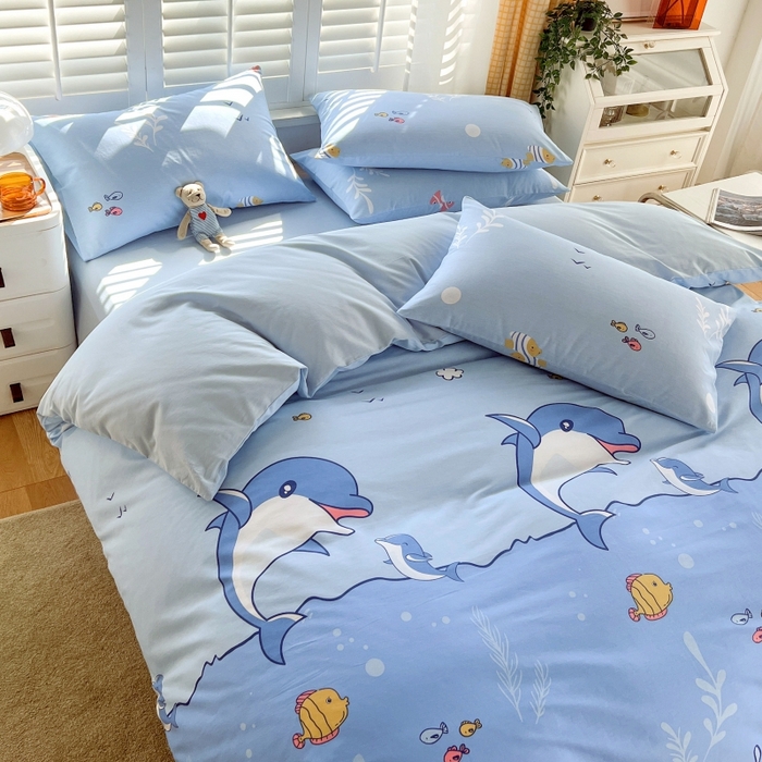 91家纺网 家纺一手货源 找家纺 （总）2023-2024新款13070全棉好卖花型套件系列-单床笠