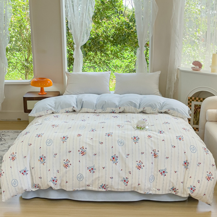 91家纺网 家纺一手货源 找家纺 2023-2024新款13070全棉好卖花型套件系列-单床笠 伯爵夫人