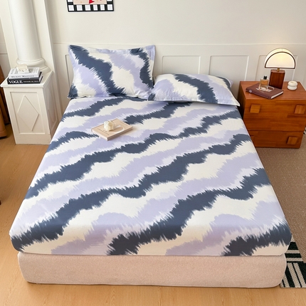 91家纺网 家纺一手货源 找家纺 天之爱 2025新款全棉印花单床笠辛尼迪