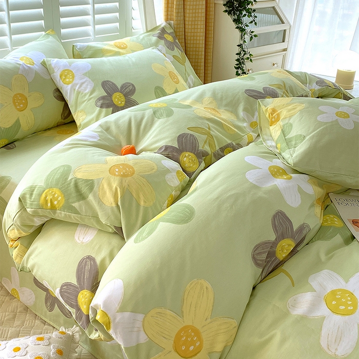 91家纺网 家纺一手货源 找家纺 2023-2024新款13070全棉好卖花型套件系列-单被套 五彩缤纷