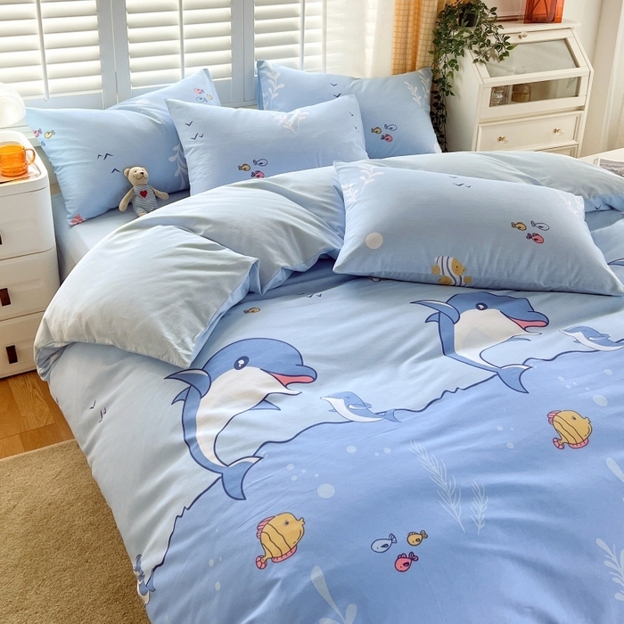 91家纺网 家纺一手货源 找家纺 （总）2023-2024新款13070全棉好卖花型套件系列-单床笠