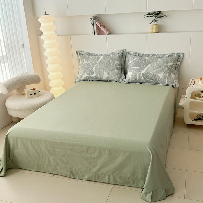 91家纺网 家纺一手货源 找家纺 2025新款13376宽幅全棉印花单床单系列可定制 春和