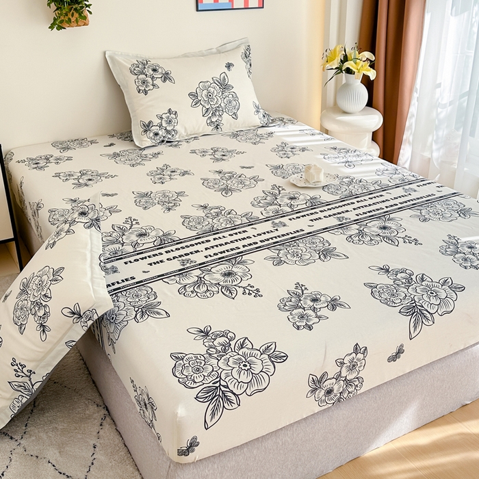 91家纺网 家纺一手货源 找家纺 天之爱 2026新款全棉印花单床笠 安曼【床笠】