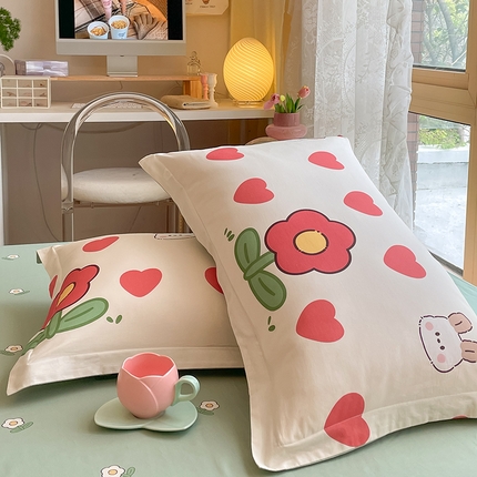 91家纺网 家纺一手货源 找家纺 （总）2023-2024新款13070全棉好卖花型套件系列-单枕套