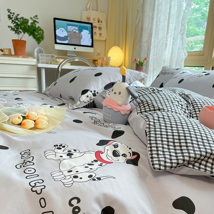 91家纺网 家纺一手货源 找家纺 2023-2024新款13070全棉好卖花型套件系列-单被套 小可爱