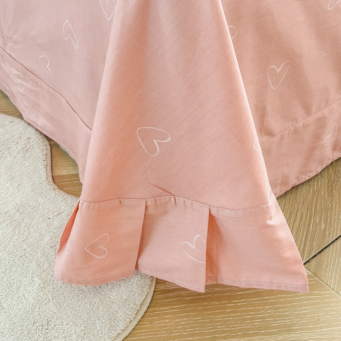 91家纺网 家纺一手货源 找家纺 2025新款13376宽幅全棉印花单床单系列可定制 郁香倾语-粉