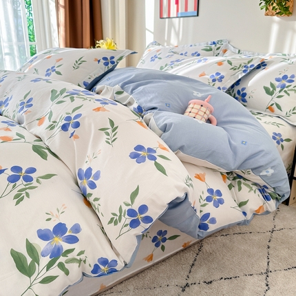 天之爱 2025新款全棉印花四件套 清风