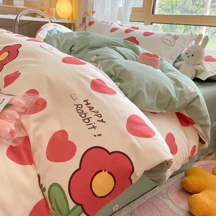 91家纺网 家纺一手货源 找家纺 （总）2023-2024新款13070全棉好卖花型套件系列-单被套