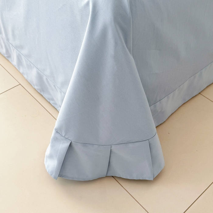 91家纺网 家纺一手货源 找家纺 2025新款13376宽幅全棉印花单床单系列可定制 时尚韵律-蓝