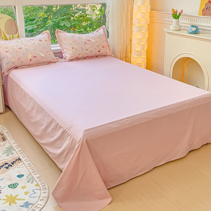 2023-2024新款13070全棉好卖花型套件系列-单床单 荷枝桃桃