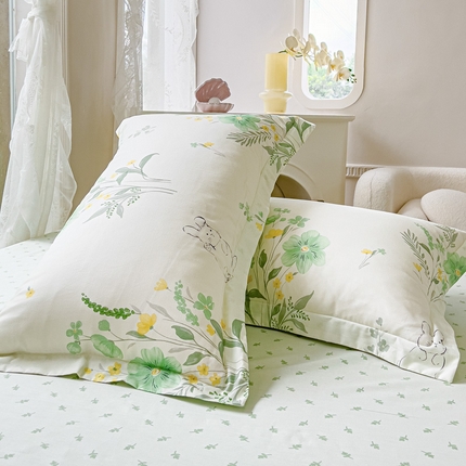 91家纺网 家纺一手货源 找家纺 （总）2023-2024新款13070全棉好卖花型套件系列-单枕套