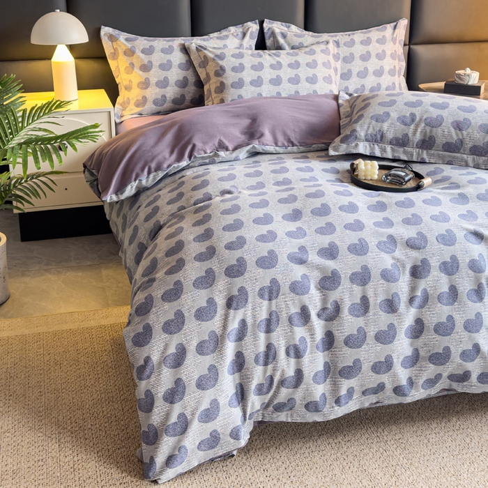 91家纺网 家纺一手货源 找家纺 优品阁 2024新款亲肤舒适全棉磨毛四件套学生三件套系列 吾心安