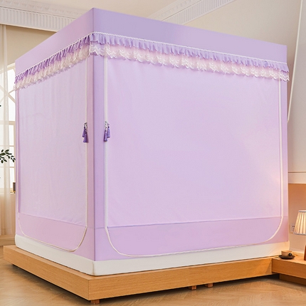 91家纺网 家纺一手货源 找家纺 （总）艾晶美家纺有限公司 2025新款印花遮光防蚊坐床蚊帐