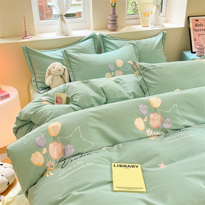 91家纺网 家纺一手货源 找家纺 莱通家纺 2024秋冬新款超柔喷气加厚磨毛单品被套（买家秀联系商家）馨香花语